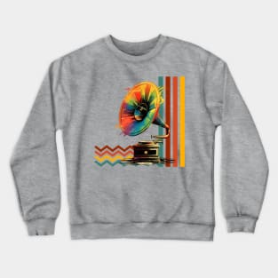 Old vinyl player Crewneck Sweatshirt